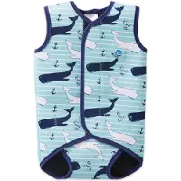 Splash About Baby Wrap Wetsuit Vintage Moby, 0-6 maanden – Warm Neopreen Babyzwempak voor Baby's en Peuters
