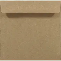 Netuno Ecologische bruine enveloppen A5 - 170 x 170 mm - 25 stuks - HK zelfklevend met plakstrip - 100 gram - Eko Design -