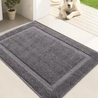 Famanu – Schoonloopmat voor binnen, 60 x 90 cm, wasbare deurmat, antislip en super absorberend voor modderige poten van huisdieren