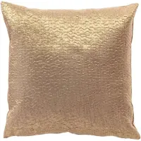 Dutch decor JADA - sierkussen 45x45 cm - golfpatroon - met glans - Ermine - beige - Inclusief binnenkussen - Luxe kussens voor woonkamer & bank