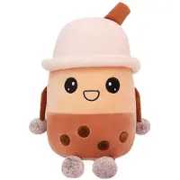 Noessa Knuffel Bubble Tea - 23cm - Zacht Pluche - Schattig Design