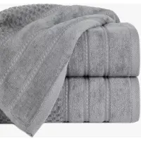 Eurofirany Luxe Catoen Handdowek ADORE 50x90 cm - Zilver - 500 g/m2