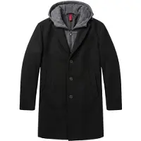 Local Fanatic Mantel Jas Heren - Parka Heren Winterjas - LF807 - Zwart - Maat S