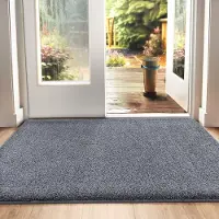 Famanu – Antislip deurmat voor binnen en buiten, 80x120 cm, super absorberend en machinewasbaar