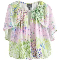 Next - Dames - National Trust X top met korte mouwen en cape - Roze