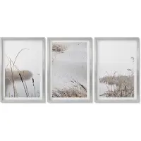 Wallfluent 4-Delige Schilderij Set - Waterplanten, delicate zomergezichten - 40 x 60 cm - Muurdecoratie - Decoratieve Schilderijen - Wohnzimmer - Stijlvolle Muurdecoratie