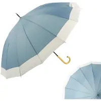 Le Monde du Parapluie Grote golfparaplu met 16 baleinen, windbestendig,Hemelblauw