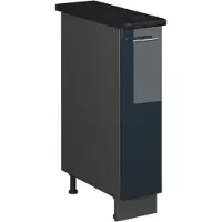 Vicco Apotheekkast Fame-Line, Donkerblauw hoogglans/Antraciet, 20 cm, WB Antraciet