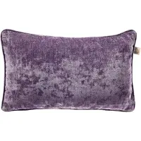Dutch decor LEWY - kussenhoes 30x50 cm - glansvelours - Mysterioso - paars - met rits - zonder binnenkussen
