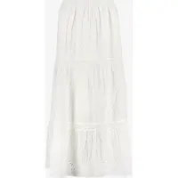 TwoDay dames lange witte rok met broderie maat XL