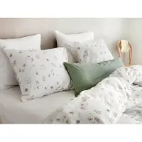 Yumeko Kussensloop Katoensatijn 65x65 Wit - Eco, Bio & Fairtrade