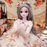 Double Horse 60 cm/Grote Collector's Edition Prinses ModePop/Meisje Simulatie Set Eiffel