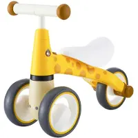 Ecotoys Loopfiets Giraf - Baby & Peuter (12-36 mnd) - Indoor & Outdoor - Geel