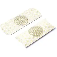 Phoenix Kussendoos S Witgoud Flower Of Life --verpakking van 20 stuks - 12x6cm - 12x6cm