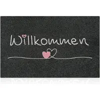 Famanu – Deurmat voor binnen en buiten, 70 x 45 cm, met antislip rubberen achterkant, absorberend en eenvoudig schoon te maken