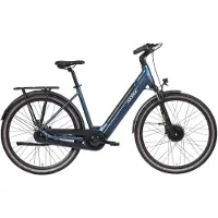 Altec Ciro - Elektrische Stadsfiets - Elektrische Damesfiets - Voorwielmotor - 7 Versnellingen - Hydraulische schijfremmen - 28 inch - 50 cm - Blauw