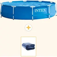 Intex Framezwembad, rond - 366x76 cm - 2-delig, model S21331