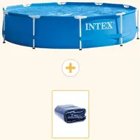 Intex Framezwembad, rond - 366x76 cm - 2-delig, model S21331
