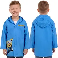Sarcia.eu Minions Blauw, jongensregenjas MET CAPUCHON, cape VOOR JONGENS 98/104
