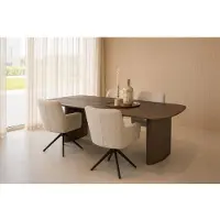 LivingFurn - Tyler eettafel 220 cm - bruin