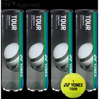 Yonex TOUR tennisballen - ITF approved - 4 blikken met elk 4 ballen - gasgevuld - 16 ballen