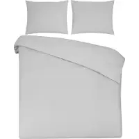 DoubleDry Dekbedovertrek 100% natuurlijk katoen lits jumeaux 240x200/220 cm +