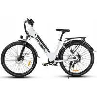 Samebike RSA01Pro-T 26'' Elektrische Fiets – 36V 15Ah, 90km Bereik, 250W Motor, 7-Speed Shimano, Dubbel Geveerd Wit