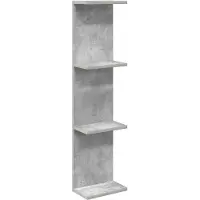 vidaXL Wandplank Betongrijs 22 x 15 x 100 cm Bewerkt hout