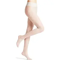 Falke High Waist Crystal gedessineerd materiaal halfdoorzichtig 20 DEN panty dames grijs - maat S-M