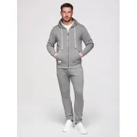 OMBRE Set - Katoen - Lange Mouw - Effen Grijs L