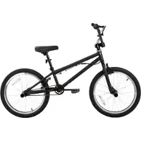 Happiq Freestyle BMX-fiets – Voor kinderen beginners tot gevorderd – 360° gyro, 4 haringen – 51 cm, zwart