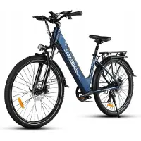 Samebike RSA01Pro-T 26'' Elektrische Fiets – 36V 15Ah, 90km Bereik, 250W Motor, 7-Speed Shimano, Dubbel Geveerd Blauw