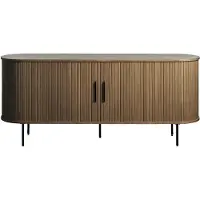 Nest of Nora Dressoir Nova - 180 cm breed - Met schuifdeuren - Eikenfineer - Bruin