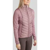 Montar FW25 MoEmilia Hybride Jas met Gemengde Grijstinten Kristallen Dusty Rose M