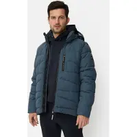 Camel active Winterjas met afneembare capuchon - Maat menswear-35 - Inktblauw