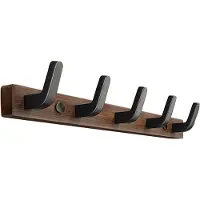 Snq Wandkapstok - 45 cm - Ruimtebesparend - Geschikt voor jassen hoeden en handdoeken - Ideaal voor hallen woonkamers badkamers - slaapkamers en keukens