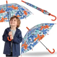 Sarcia.eu DISNEY Stitch Kleurrijke kinderparaplu voor jongen, doorzichtige, opvouwbare paraplu met automatische opening
