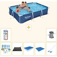 Bestway Steel Pro, rechthoekig zwembad - 300x201x66 cm - 8-delig - S22244