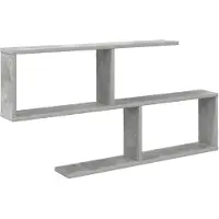vidaXL Wandplank Betongrijs 100 x 12 x 50,5 cm Bewerkt hout