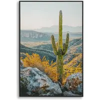 Mauro Ferretti Schilderij Lacquered Canvas Print With Frame Cactus -w 60×4×90 cm