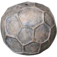 Ptmd Julis Beige Cement Vase Round Circle Design L