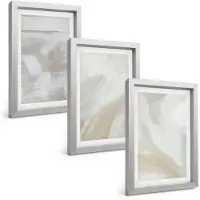 Tulup 4-Delige Schilderij Set - Abstracte penseelstreken op canvas - 20 x 30 cm - Schilderijen Set - Wanddecoratie - Woonkamer - Interieur Decoratie