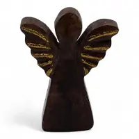 AW Gifts Small Mango Wood Angel - Gold Decor