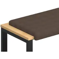 vidaXL Bankkussen Microvezel Bruin Diepte 35 cm