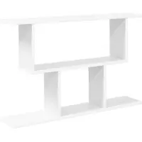 vidaXL Wandplank Wit 80 x 15 x 50,5 cm Bewerkt hout