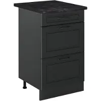 Vicco Keukenonderkast R-Line, Antraciet landelijk/Antraciet, 50 cm antraciet werkblad