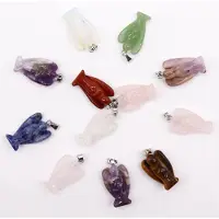 Ancient Wisdom - Edelsteen - Mini-engelhangers 12 stuks 26x18mm - hangers - sieraden - cadeau - decoratie - kristallen - amuletten - talismans - ornamenten - beeldjes - accessoires