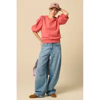 Sissy-Boy Rode sweater met pofmouwen | Maat: M