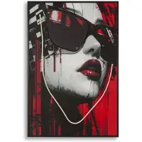 Mauro Ferretti Schilderij On Canvas With Led Psyco -a 60×3,5×90 cm