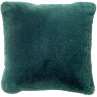 Dutch decor ZAYA - kussenhoes 45x45 cm - bontlook - effen kleur - Bayberry - groen - met rits - zonder binnenkussen